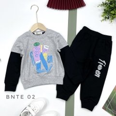 BNTE-Bộ nỉ BT hình người tay nối 2/8