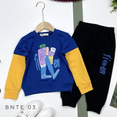 BNTE-Bộ nỉ BT hình người tay nối 2/8