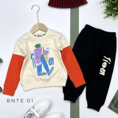 BNTE-Bộ nỉ BT hình người tay nối 2/8