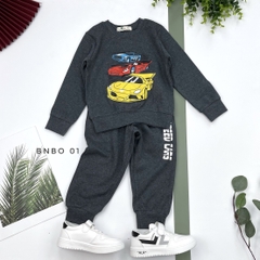 Bộ nỉ bogen siêu nhân, mickey, ô tô size 2/8T