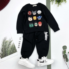 Bộ nỉ bogen siêu nhân, mickey, ô tô size 2/8T