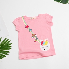 Áo thun bé gái ngắn tay Liti in hình size đại 6/10