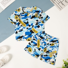 Bộ lanh Bé trai ngắn tay 3/10T