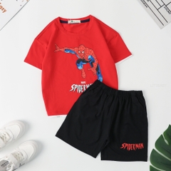 Bộ Bé trai spiderman ngắn tay 3/10T
