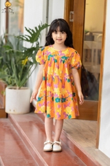 Váy thời trang trẻ em V08 thô hoa size 6/12