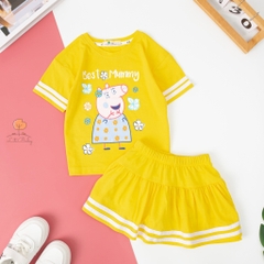Bộ Bé gái chân váy chạy sọc 3/10 (lô 3)