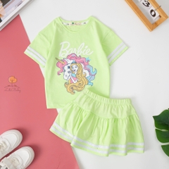 Bộ Bé gái chân váy chạy sọc 3/10 (lô 3)
