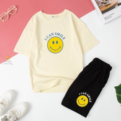 Bộ BGé gái ngắn tay cotton 2 chiều 6/16T