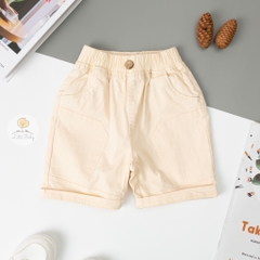 Quần vải dài kẻ caro BG, BT sooc kaki 2 túi giả 6/16