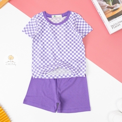 Bộ cotton sợi tre Hàn Quốc có tay 2/6T