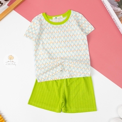 Bộ cotton sợi tre Hàn Quốc có tay 2/6T