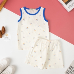 Bộ cotton TE sợi tre HQ sát nách 1/5