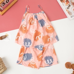 Bộ lanh Bé gái 2 dây size 2/7 tuổi
