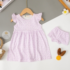 Set váy cotton kèm quần chip size 1/5 tuổi