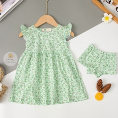 Set váy cotton kèm quần chip size 1/5 tuổi