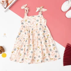 Váy cotton lanh có nơ 2//8 (lô 3)