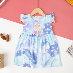 Váy cotton Bé gái cánh tiên size 1/6 tuổi