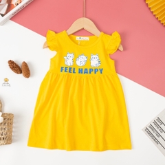 Váy cotton Bé gái cánh tiên size 1/6 tuổi