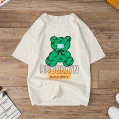 Áo CT TE BG ngắn tay chữ Black White 10/16