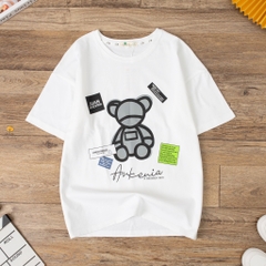 Áo CT TE BG ngắn tay chữ Black White 10/16