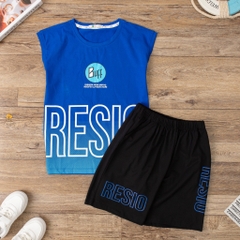 Bộ Bé trai sát nách in chữ BUFF RESIO size đại 10/16 tuổi