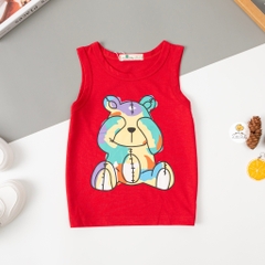 Áo cotton Bé trai sát nách Litibaby size 1/7 tuổi