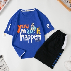 Bộ Bé trai ngắn tay YOUMAKE size 10/16 tuổi
