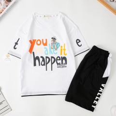 Bộ Bé trai ngắn tay YOUMAKE size 10/16 tuổi