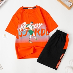 Bộ cotton BT,BG ngắn tay in hình cậu bé 10/16