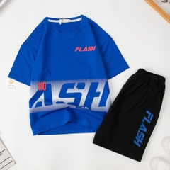 Bộ Bé trai cotton ngắn tay in FLASH size 10/16 tuổi