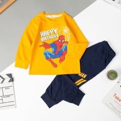 Bộ Bé trai thu đông siêu nhân size 2/8 tuổi