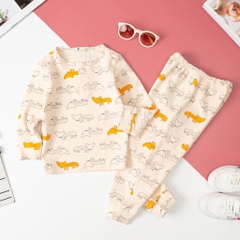 Bộ cotton Hàn Quốc vải dày 4/8