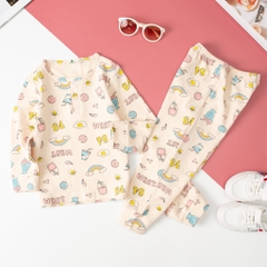 Bộ cotton Hàn Quốc vải dày 4/8