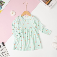 Váy Bé gái cotton thu đông 2/12 tuổi