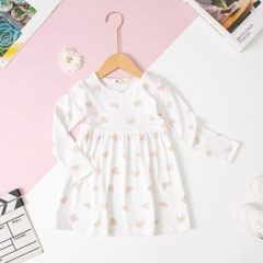 Váy Bé gái cotton thu đông 2/12 tuổi