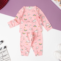 Bộ Bé trai, bé gái cotton thu đông bo gấu size 6/10 tuổi