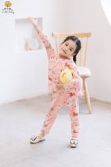 Bộ thun cotton thu đông size 1/5 tuổi
