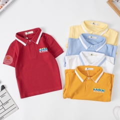 Áo cotton trẻ em - Bé Trai có cổ in chữ CORE 2/7
