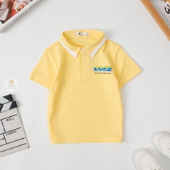 Áo cotton trẻ em - Bé Trai có cổ in chữ CORE 2/7