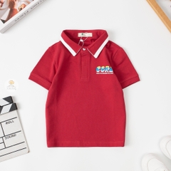 Áo cotton trẻ em - Bé Trai có cổ in chữ CORE 2/7