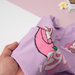 Bộ cotton Bé gái thu đông 4 chiều in Gấu size 10/16 tuổi