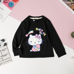 Áo Bé gái thu đông in hình 2/8 tuổi