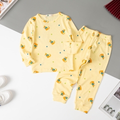 Bộ Bé trai, bé gái thu đông họa tiết size 3/10 tuổi