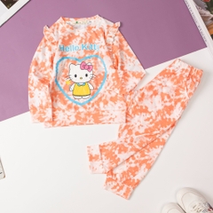 Bộ Bé gái thu đông loang in hình size 2/8 tuổi (lô 2)