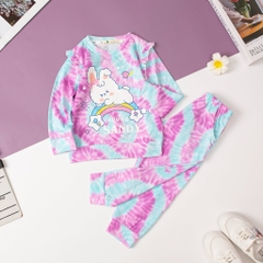 Bộ Bé gái thu đông loang in hình size 2/8 tuổi (lô 2)