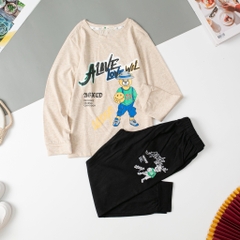 Bộ thu đông Bé trai 2 chiều size 10/16 T