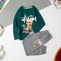 Bộ thu đông Bé trai 2 chiều size 10/16 T
