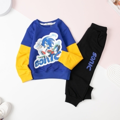 Bộ nỉ da cá BT tay nối in chữ Sonic 3/10