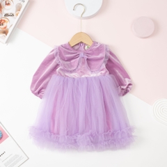 Váy nhung công chúa bèo cổ 2/10