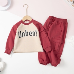 Bộ nỉ da cá BT, BG in Unbent 3/8